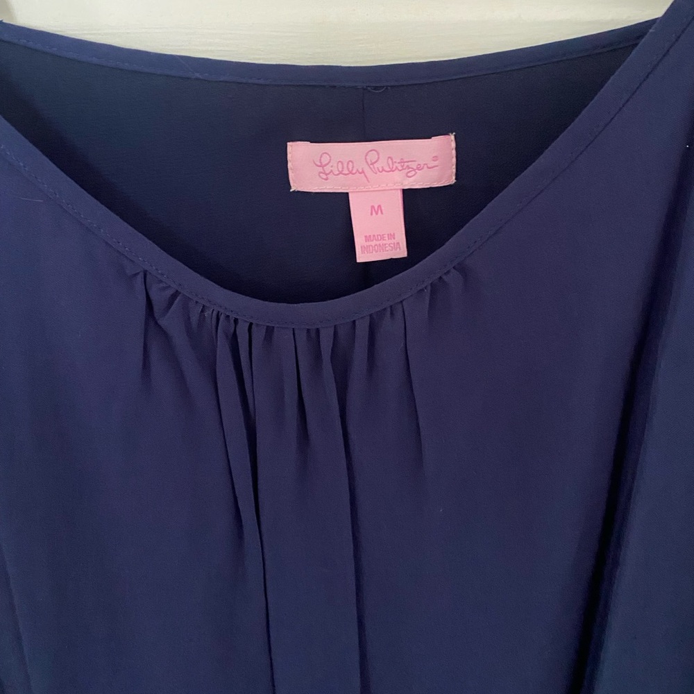 Lilly Pulitzer navy blue slip dress